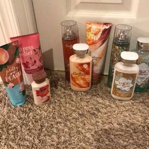 Lot of bath and body works products